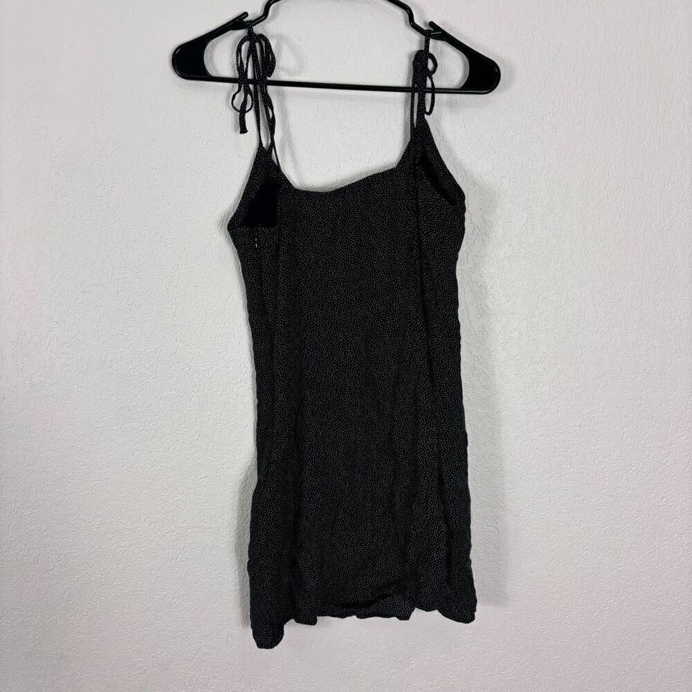 Abercrombie & Fitch Black with Small White Polka Dot Mini Dress Small - Picture 2 of 7